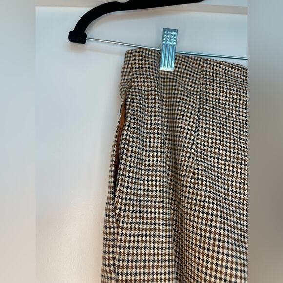 MAJORELLE Arlana Pant in Brown Check Size XS - Picture 5 of 12